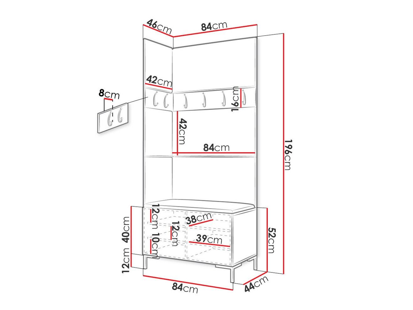 Hallway set Nomal IV (White)