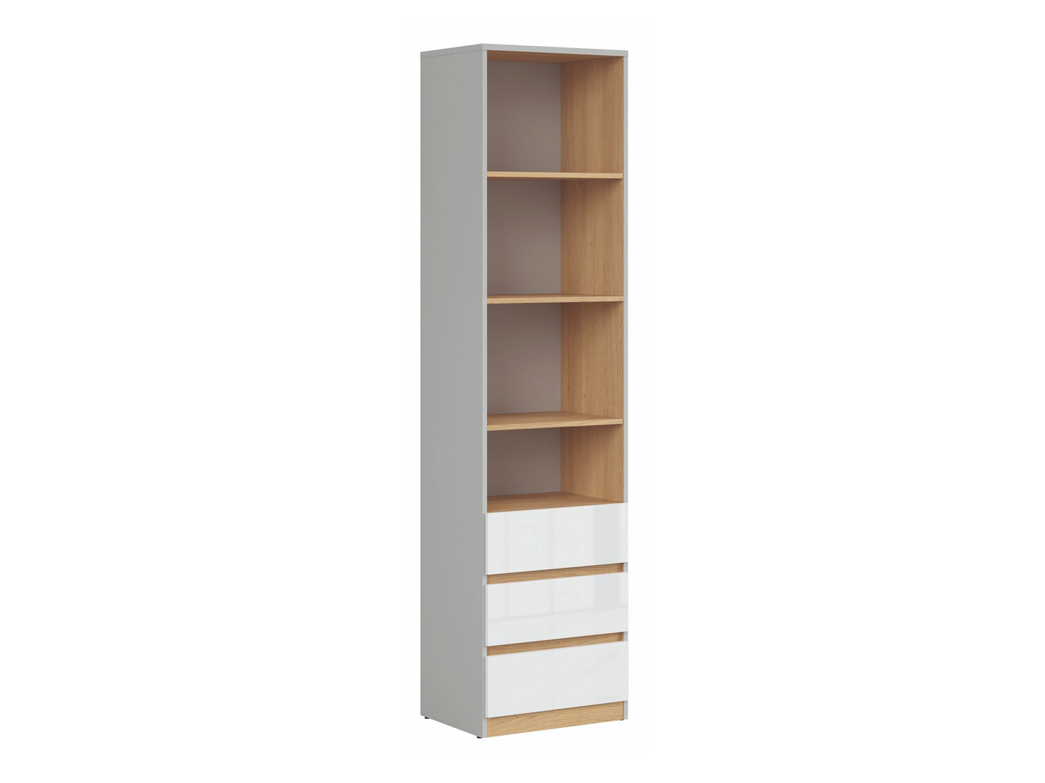 Bookcase Nuevaru 108 (Glossy white)