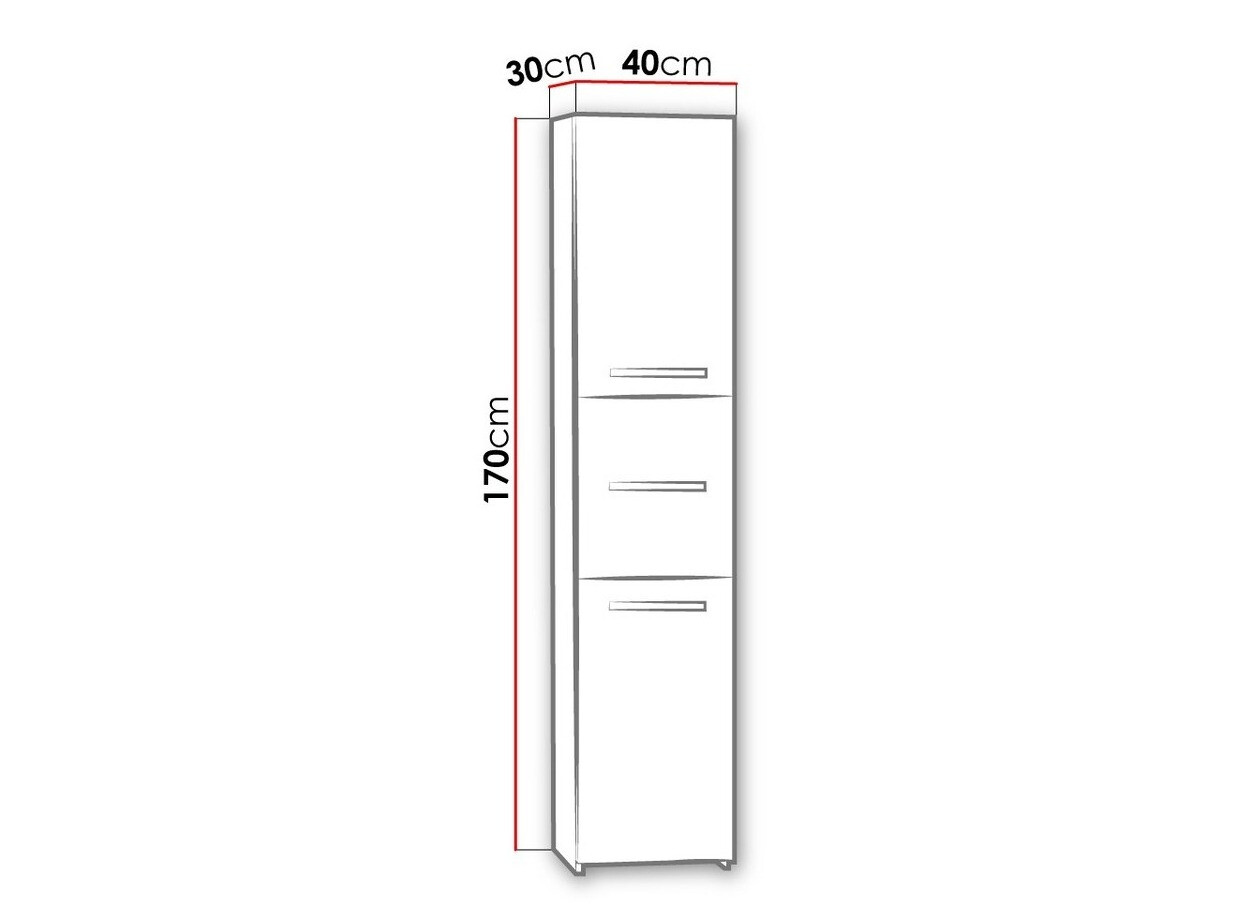 Standing bathroom cabinet Comfivo Piscator II