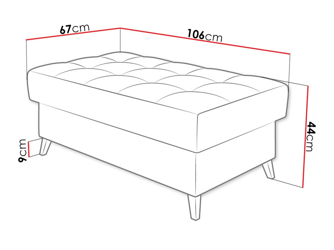 Upholstered bench Comfivo Agnus (Fresh 11)