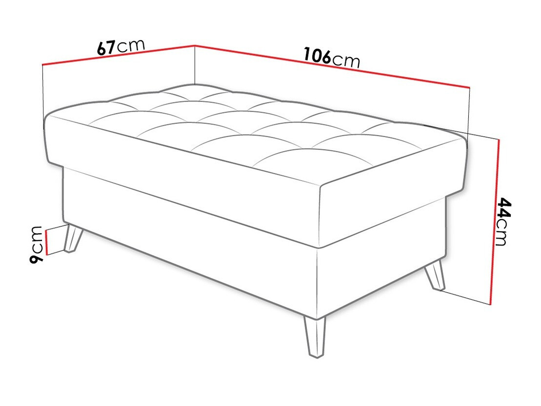Upholstered bench Comfivo Agnus (Fresh 13)
