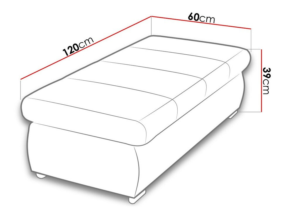 Upholstered bench Comfivo Olivetum I (Soft 029 + Majorka 03)