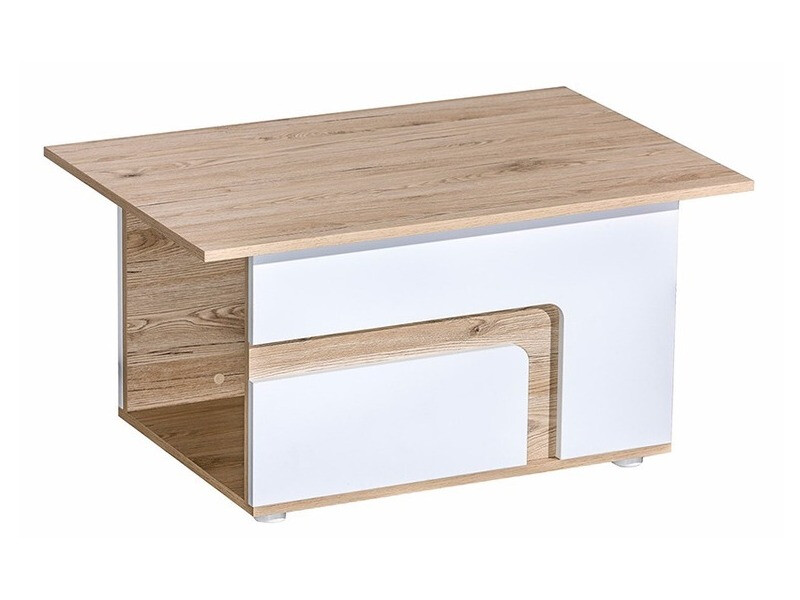 Coffee table Levtala 100 (Light oak + White)