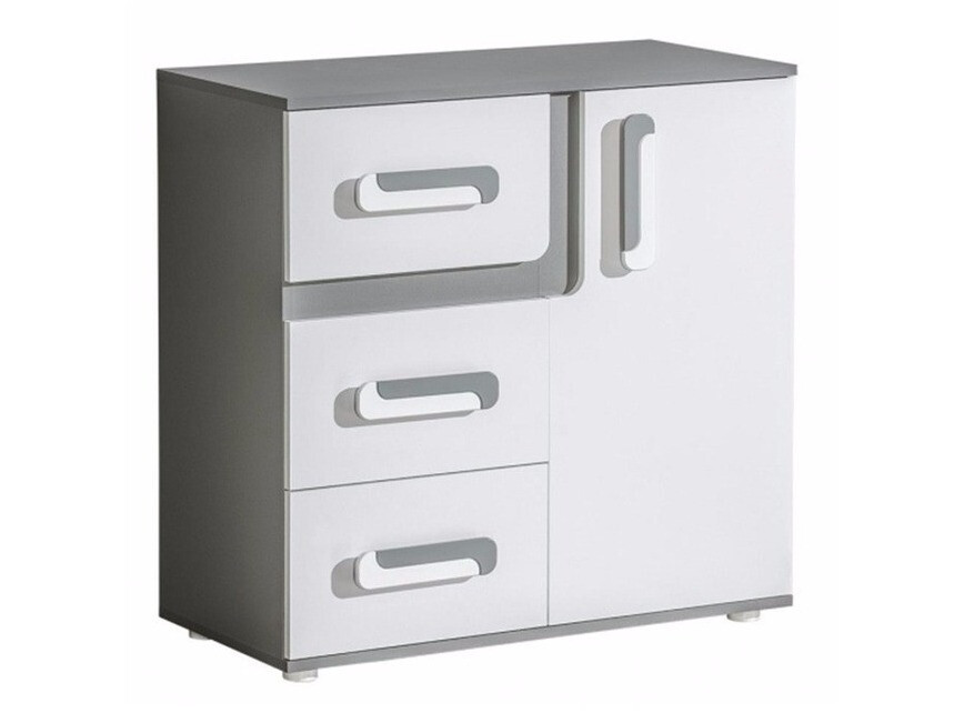 Chest of drawers Levtala 108 (Anthracite + White)