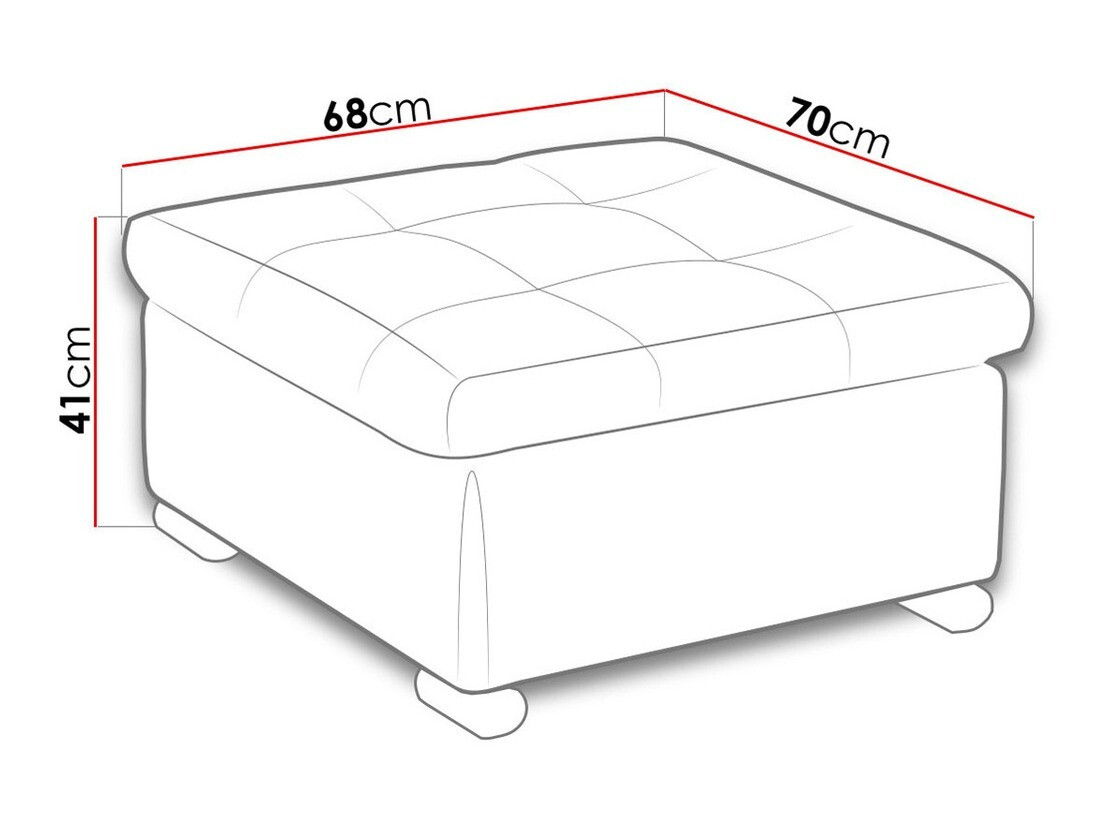 Ottoman Comfivo Gemma (Soft 011 + Lux 06)