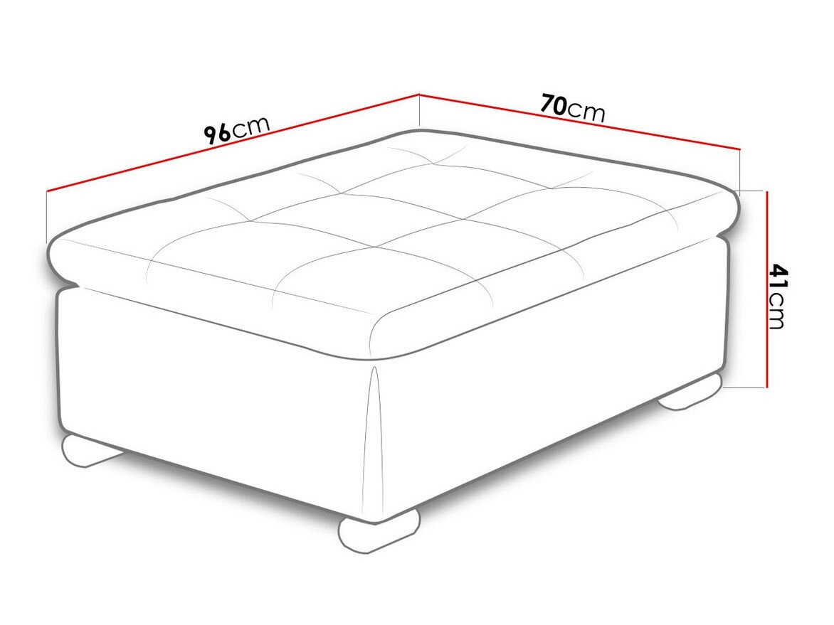 Upholstered bench Comfivo Gemma I (Soft 066 + Lawa 02)