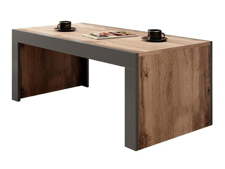 Coffee table Charlotte 146 (Wotan Oak + Anthracite)