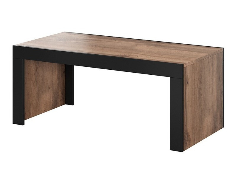 Coffee table Charlotte 146 (Wotan Oak + Black)