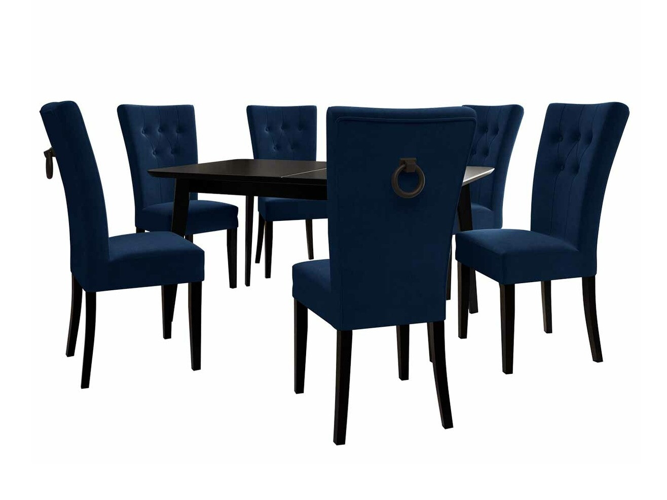 Dining set Racine 144 (Black + Magic Velvet 2216)