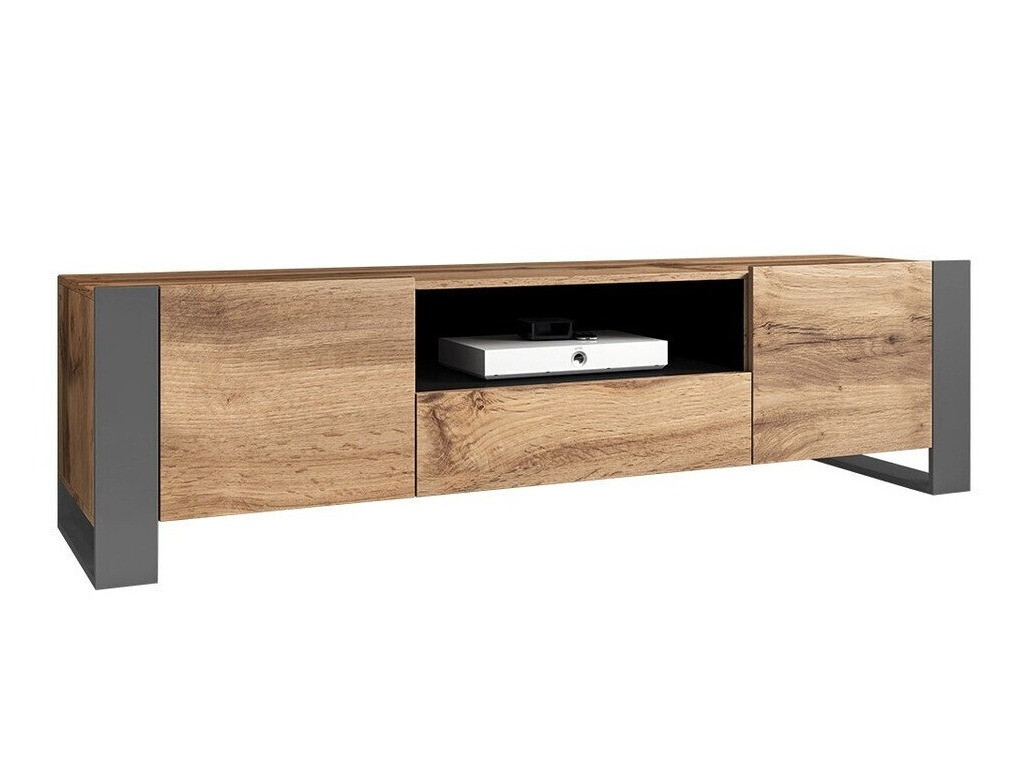 TV stand Socius (Wotan Oak + Anthracite)