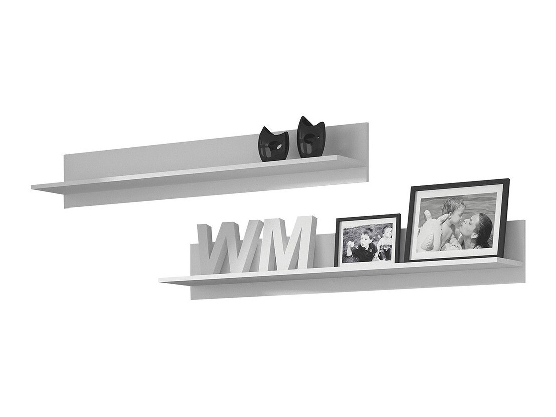 Wall-mounted set of shelves Tornola 104 (White)