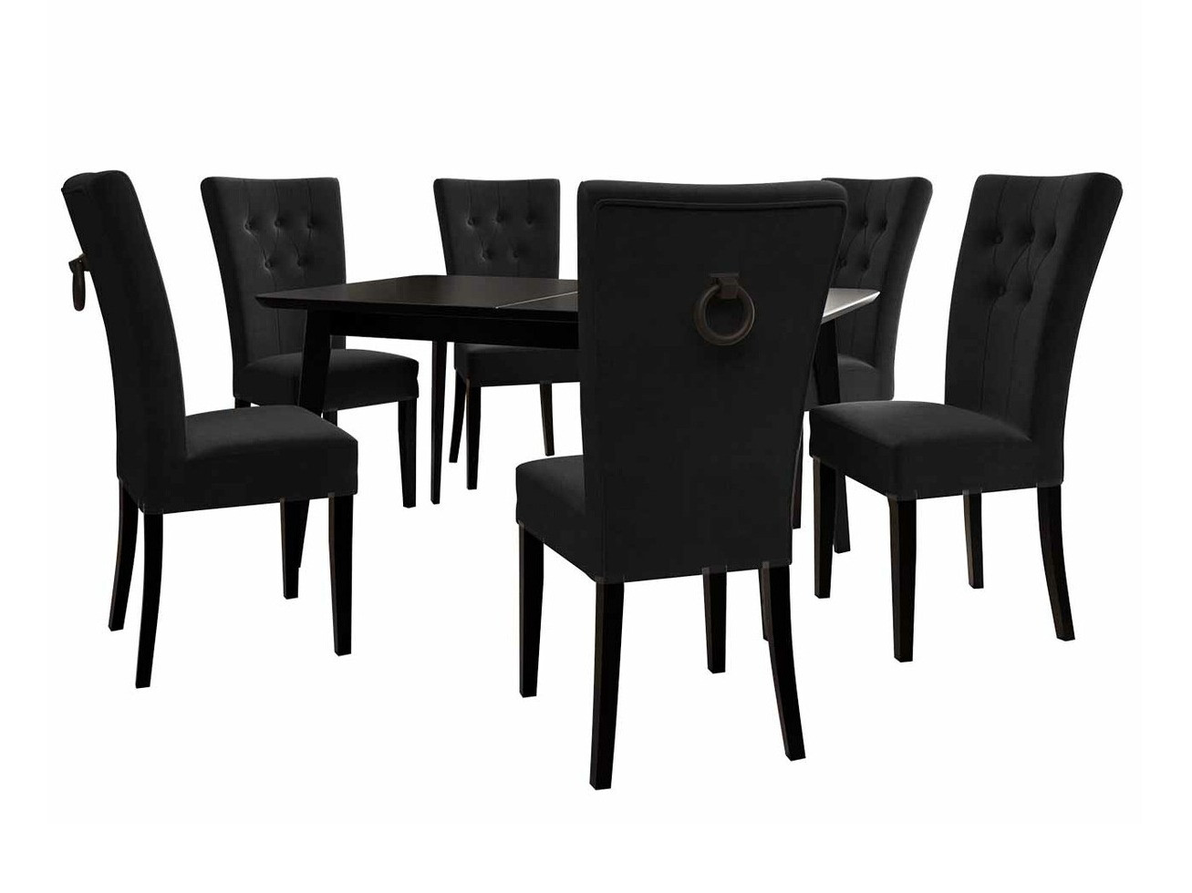 Dining set Racine 144 (Black + Magic Velvet 2219)