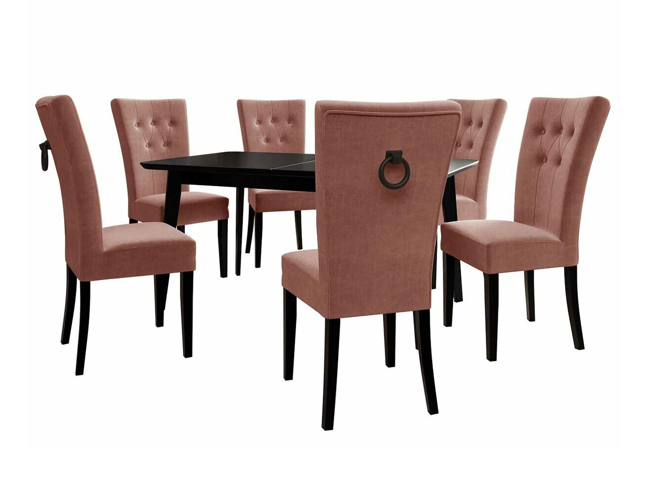 Dining set Racine 144 (Black + Magic Velvet 2258)