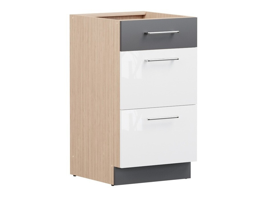 Modular cabinet with drawers Mode White 111