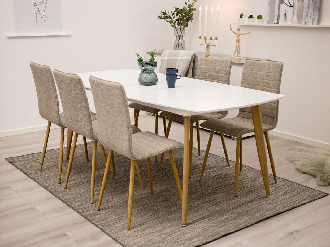 Table Dallas 131 (White + oak)