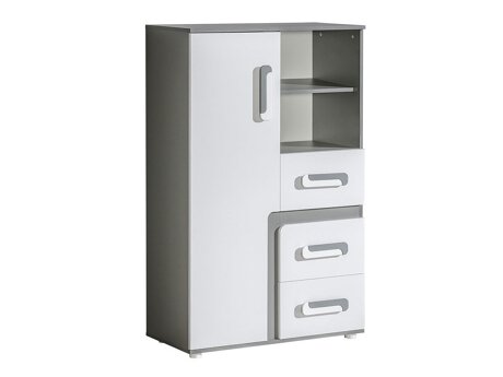 Chest of drawers Aviseve 101 (Anthracite + White)