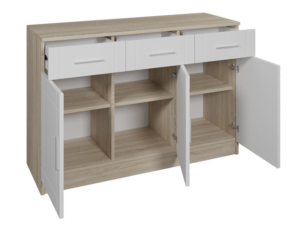 Chest of drawers Bacces I (Sonoma oak + Graphite)