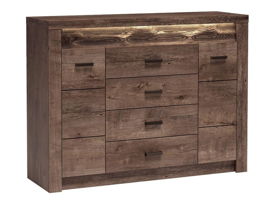 Chest of drawers Serfeno 104 (Dark ash)