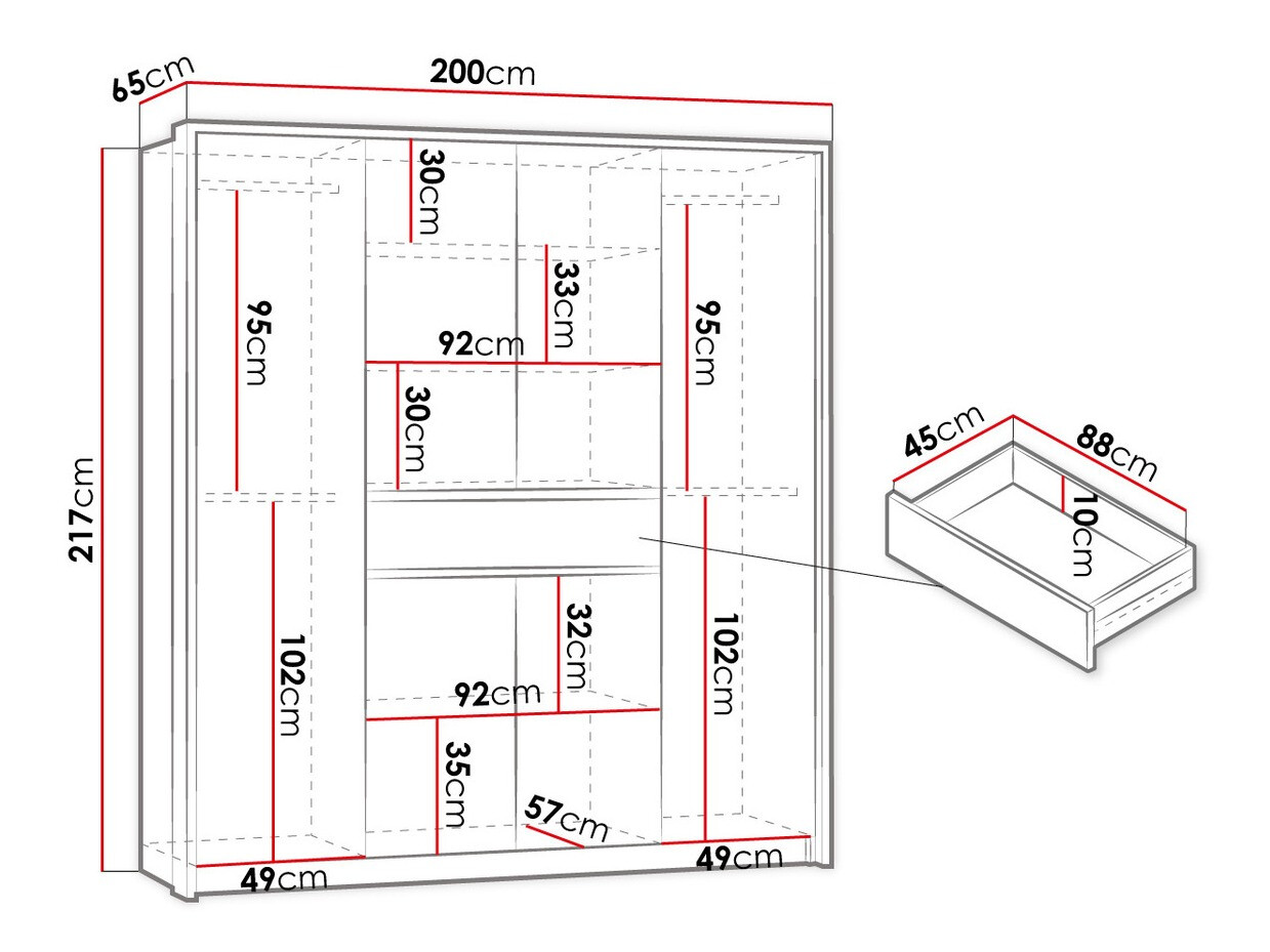 Wardrobe Honolulu 270