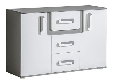 Chest of drawers Aviseve 102 (Anthracite + White)