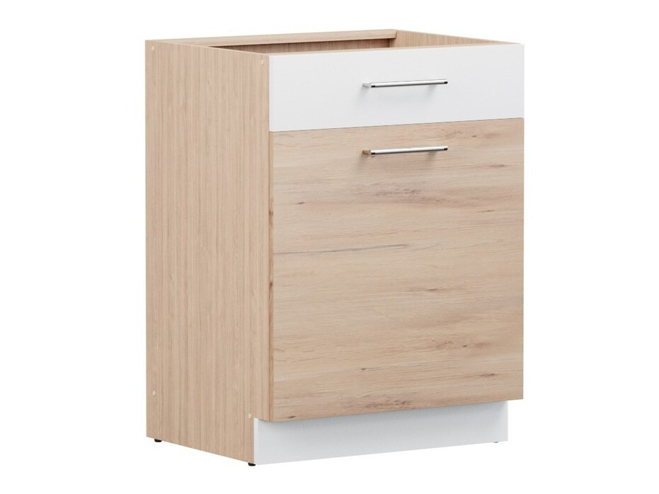 Modular cabinet with drawer and doors Mode Beech 113