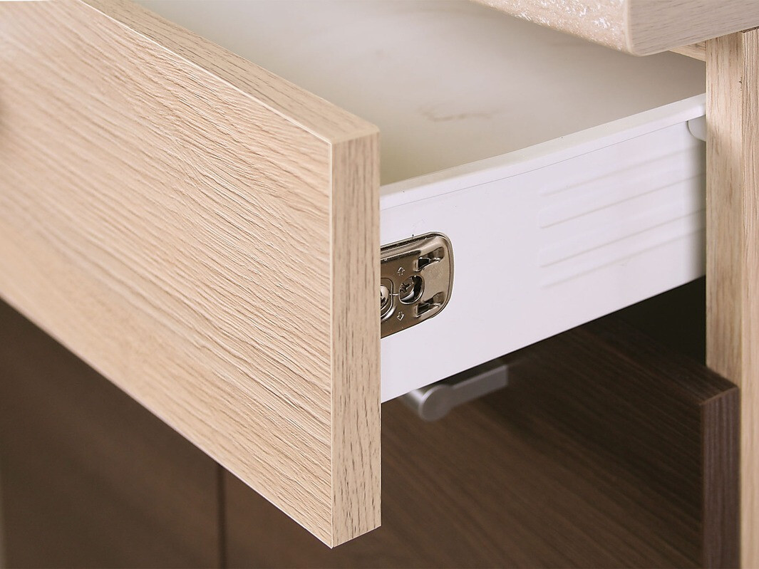 Modular cabinet with drawer and doors Mode White 113