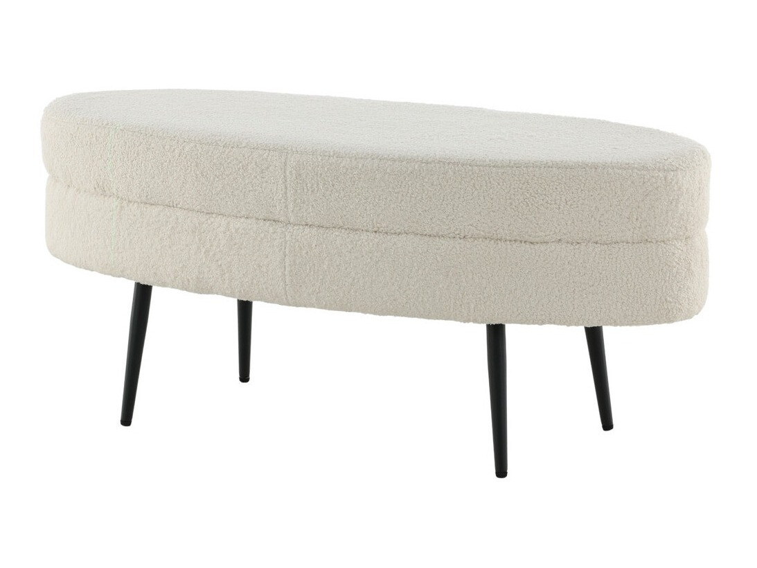 Upholstered bench Dallas 2920 (White + Black)