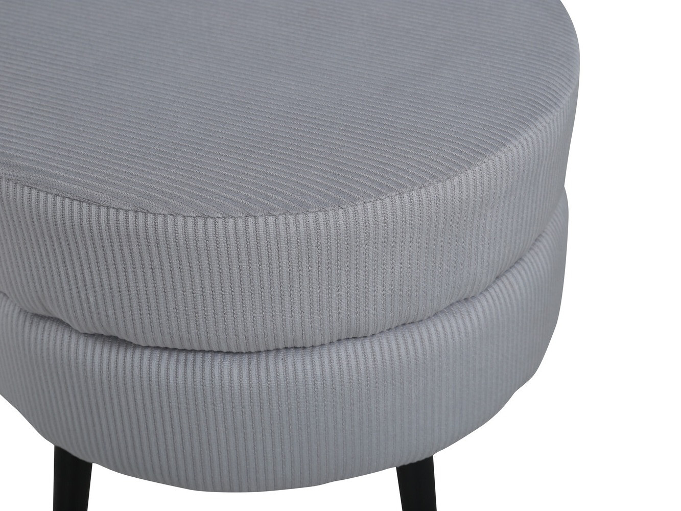 Ottoman Dallas 2945 (Light grey + Black)