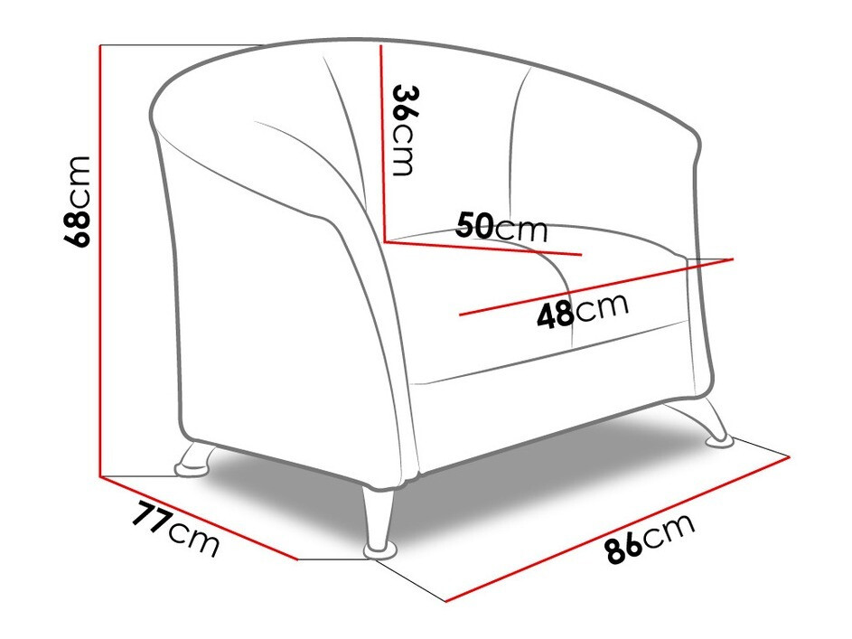 Armchair Velum (Soft 020)