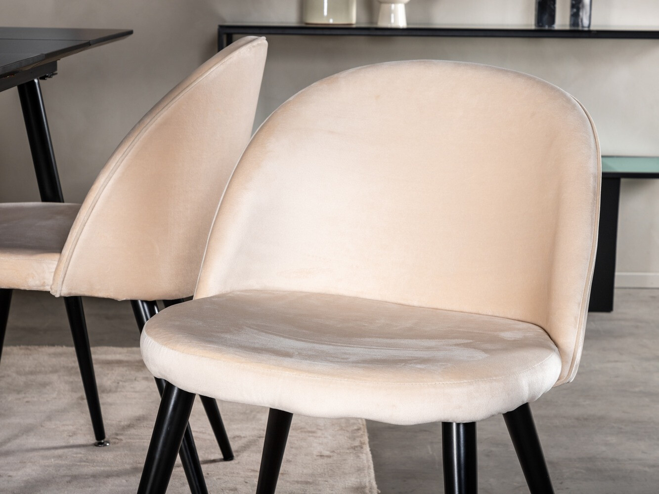 Dining set Dallas 1521 (Beige + Black)
