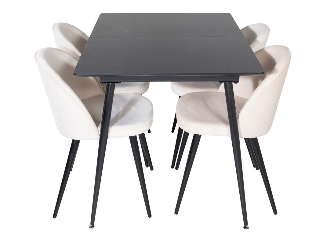 Dining set Dallas 1521 (Beige + Black)
