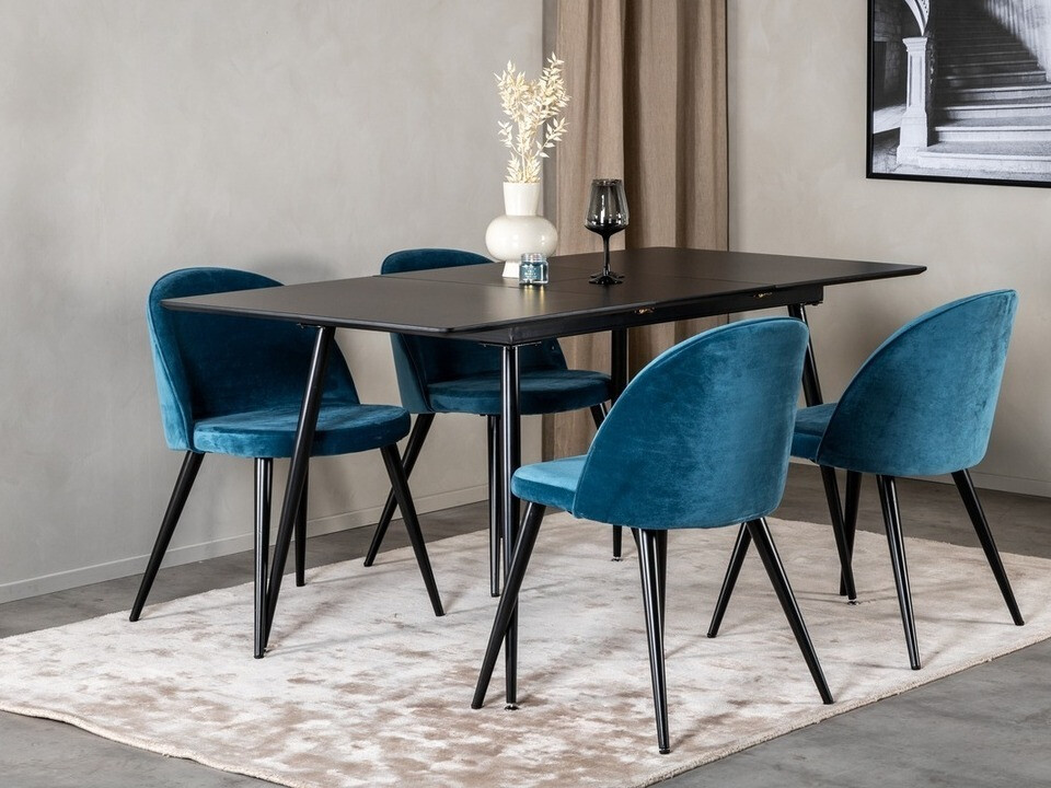 Dining set Dallas 1521 (Blue + Black)