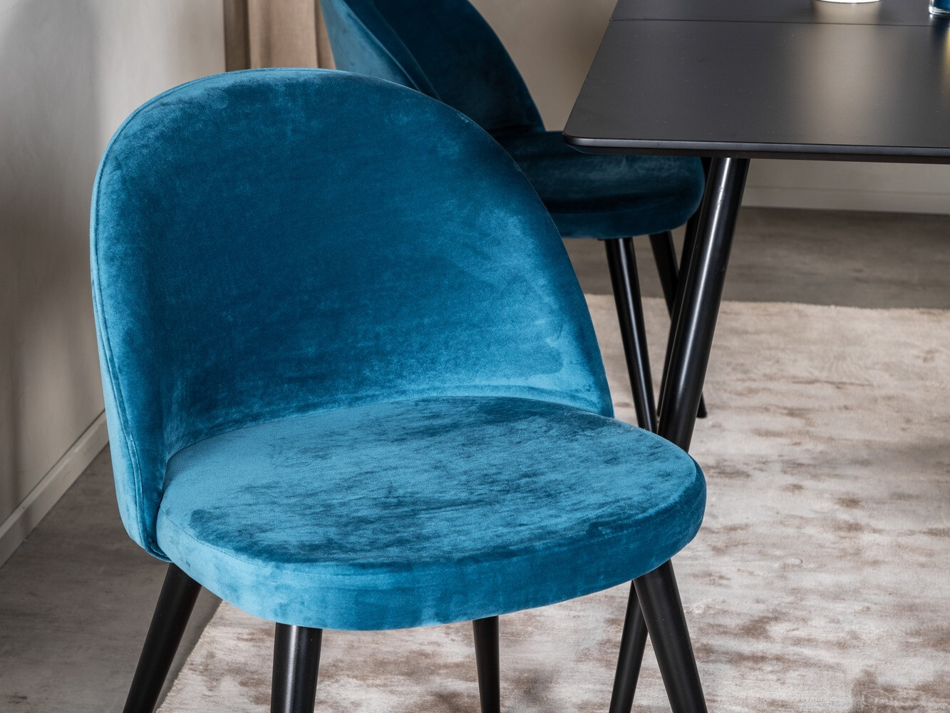 Dining set Dallas 1521 (Blue + Black)