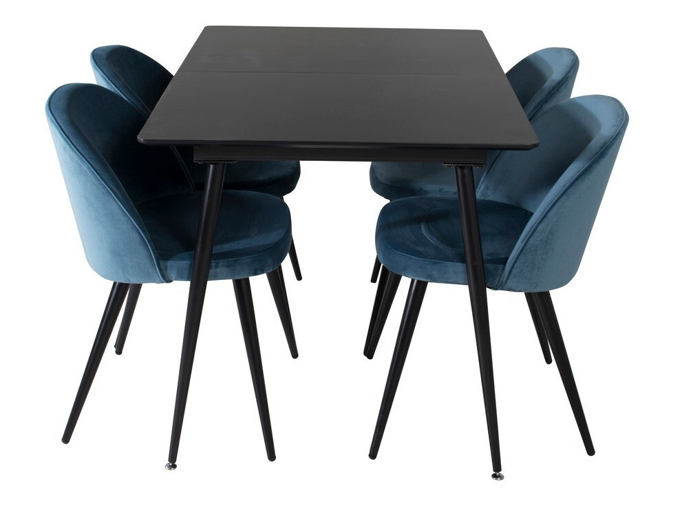 Dining set Dallas 1521 (Blue + Black)