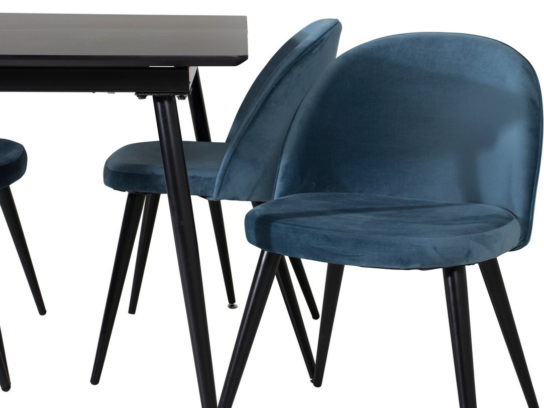 Dining set Dallas 1521 (Blue + Black)