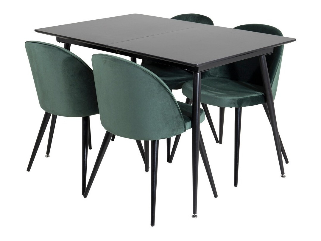 Dining set Dallas 1521 (Green + Black)