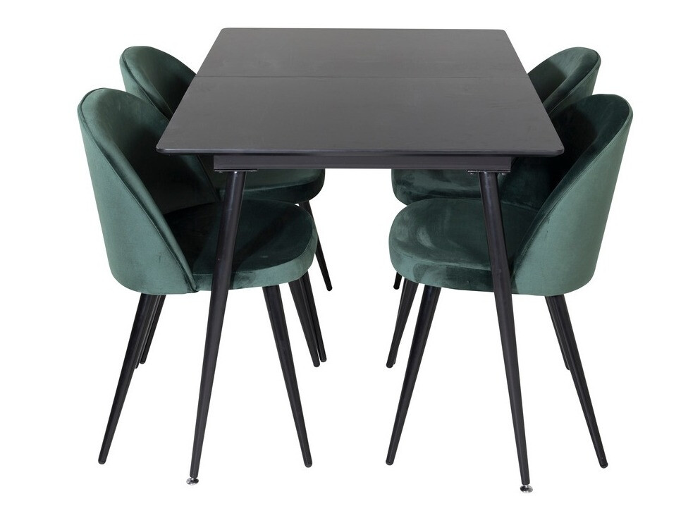 Dining set Dallas 1521 (Green + Black)
