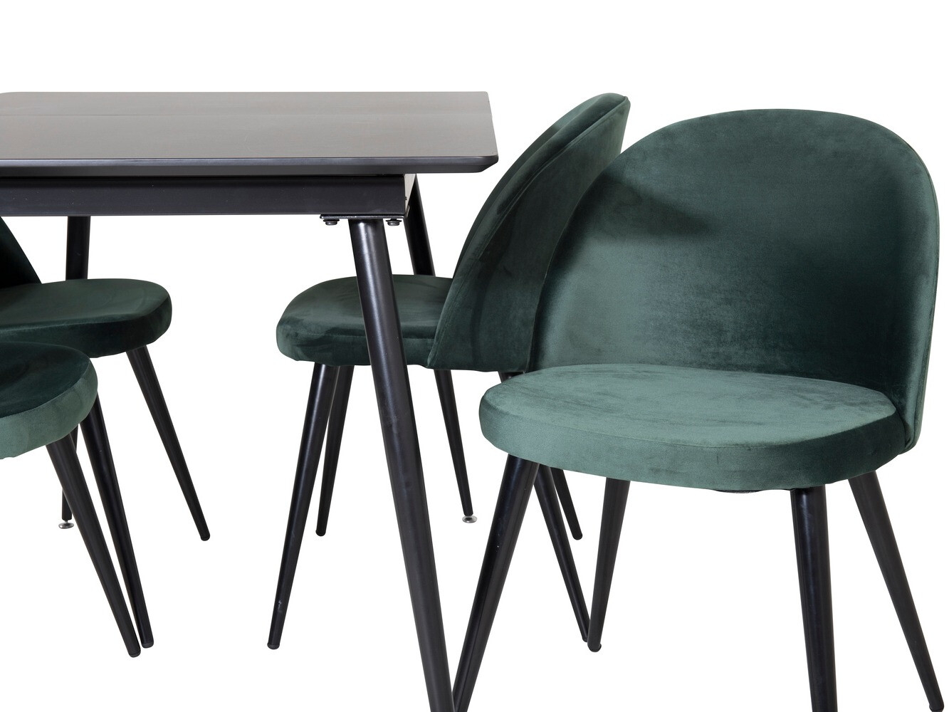 Dining set Dallas 1521 (Green + Black)