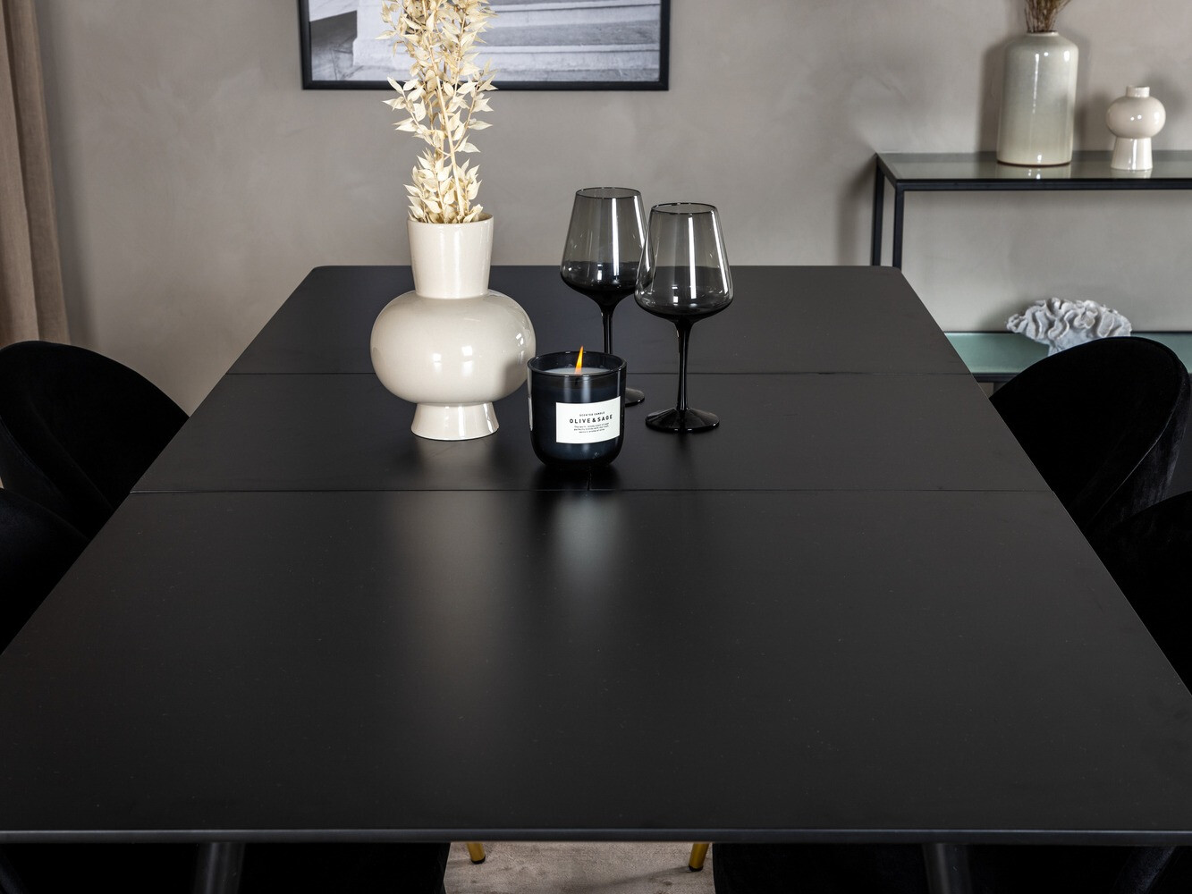 Dining set Dallas 1526 (Black)