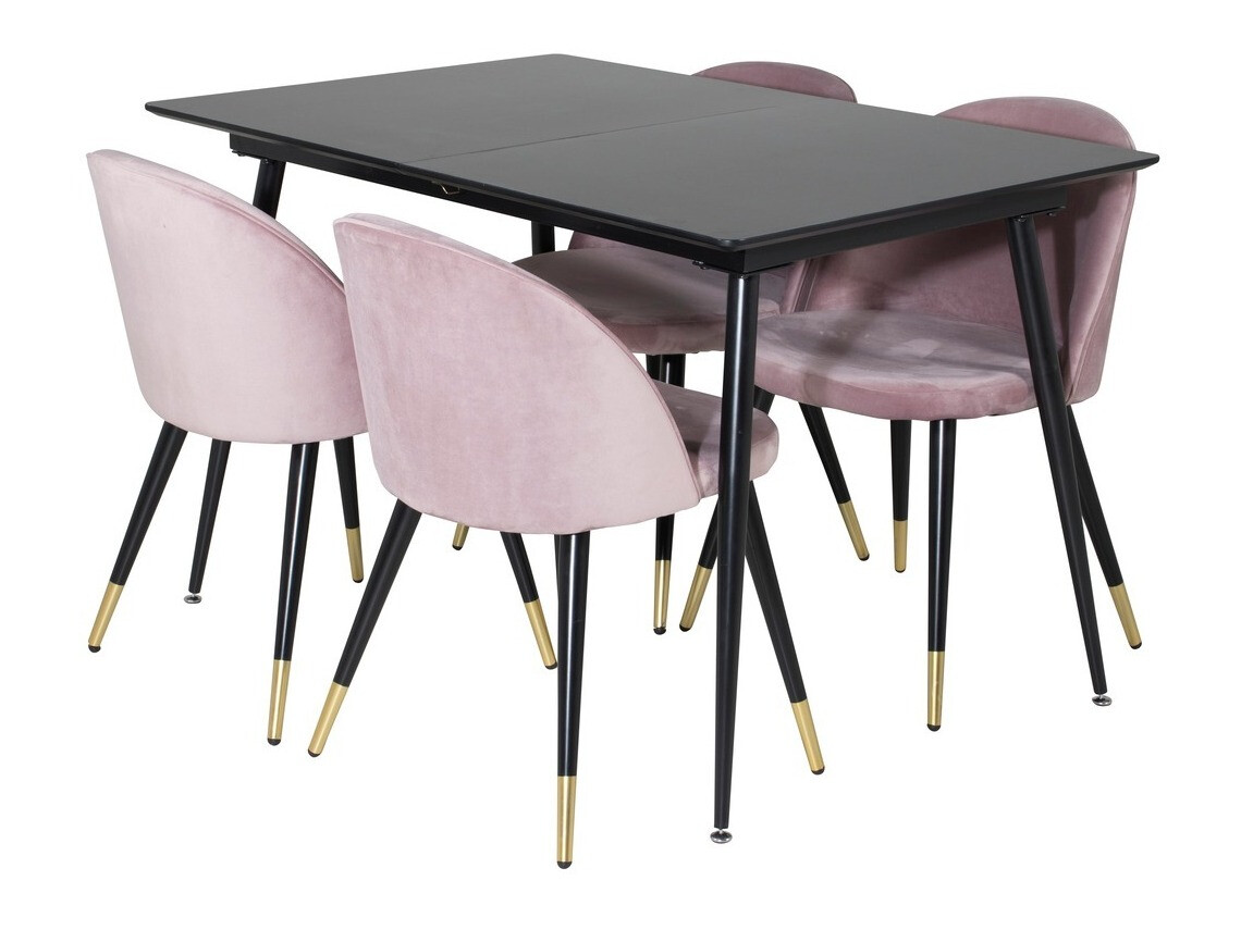 Dining set Dallas 1526 (Pink + Black)