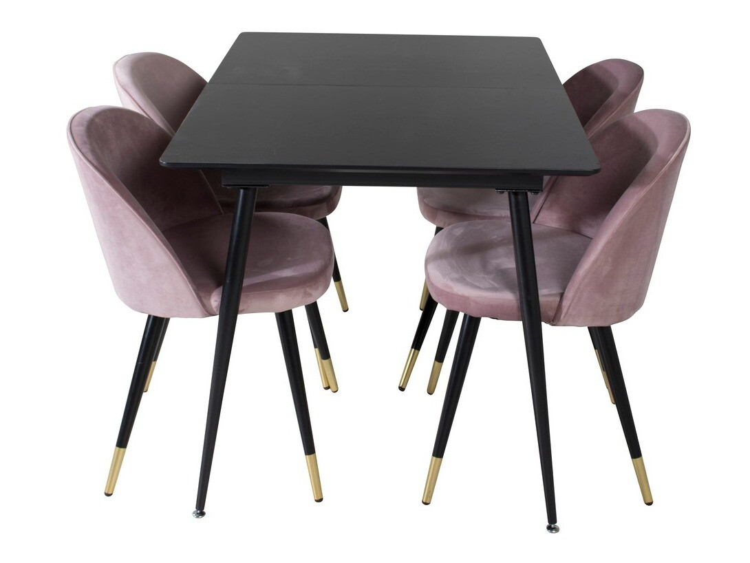 Dining set Dallas 1526 (Pink + Black)