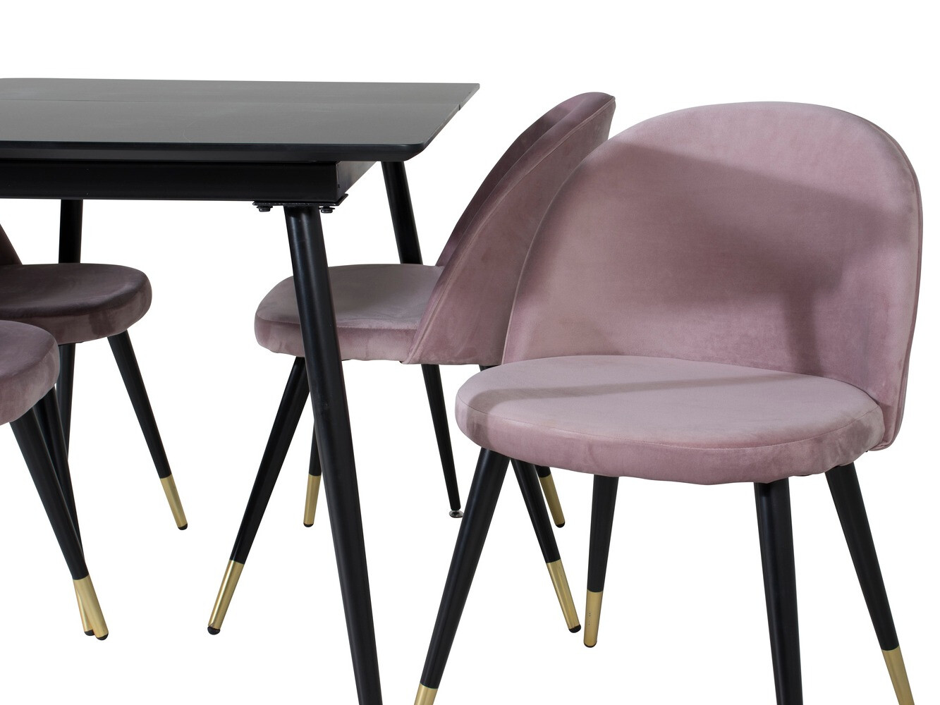 Dining set Dallas 1526 (Pink + Black)