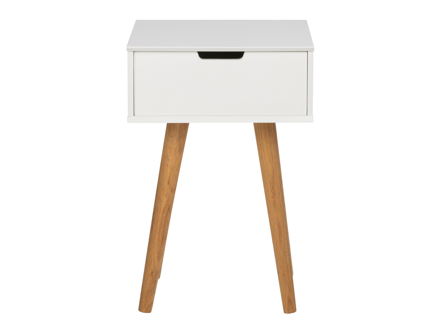 Bedside table Norsica 105 (White + Oak)