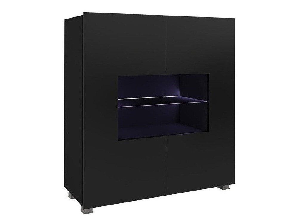 Sideboard Tivdalu 100 (Black + Glossy black)