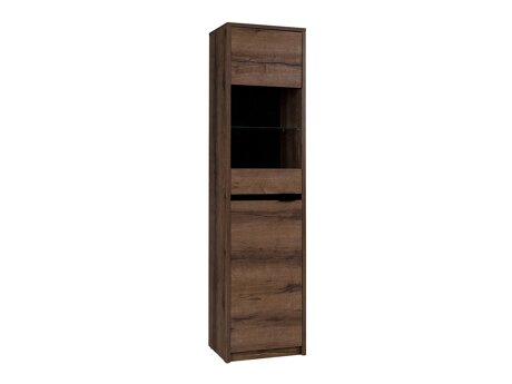 Bookcase Fivelbo 113 (Monastery oak + Glossy black)