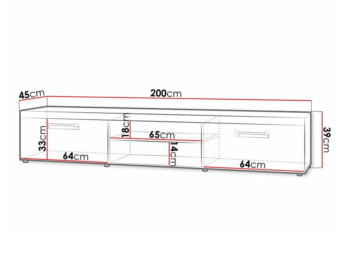 TV stand Cormiru 106 (Plum + graphite)