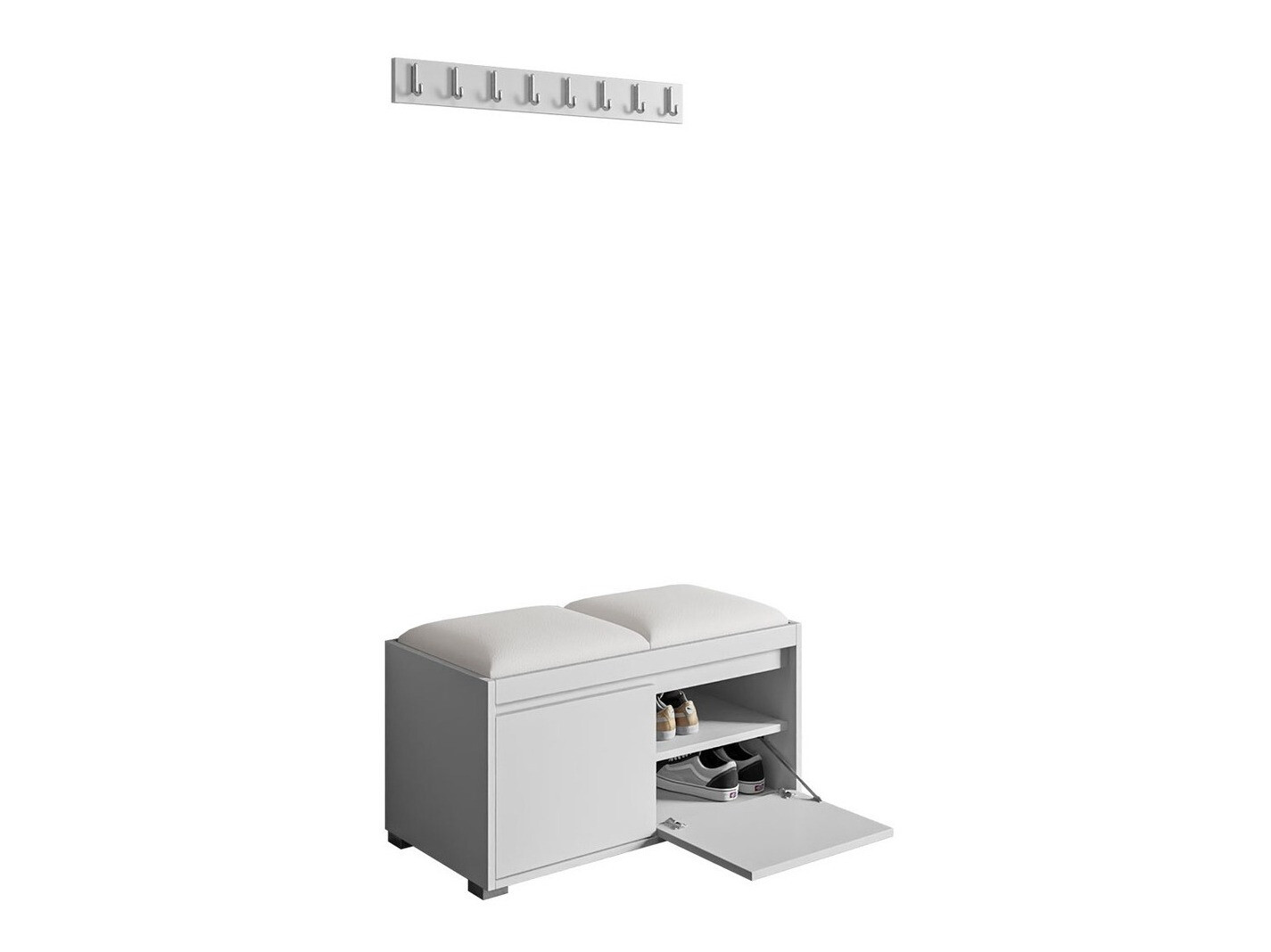 Hallway set Comfivo Pinus I (White + Soft 017)