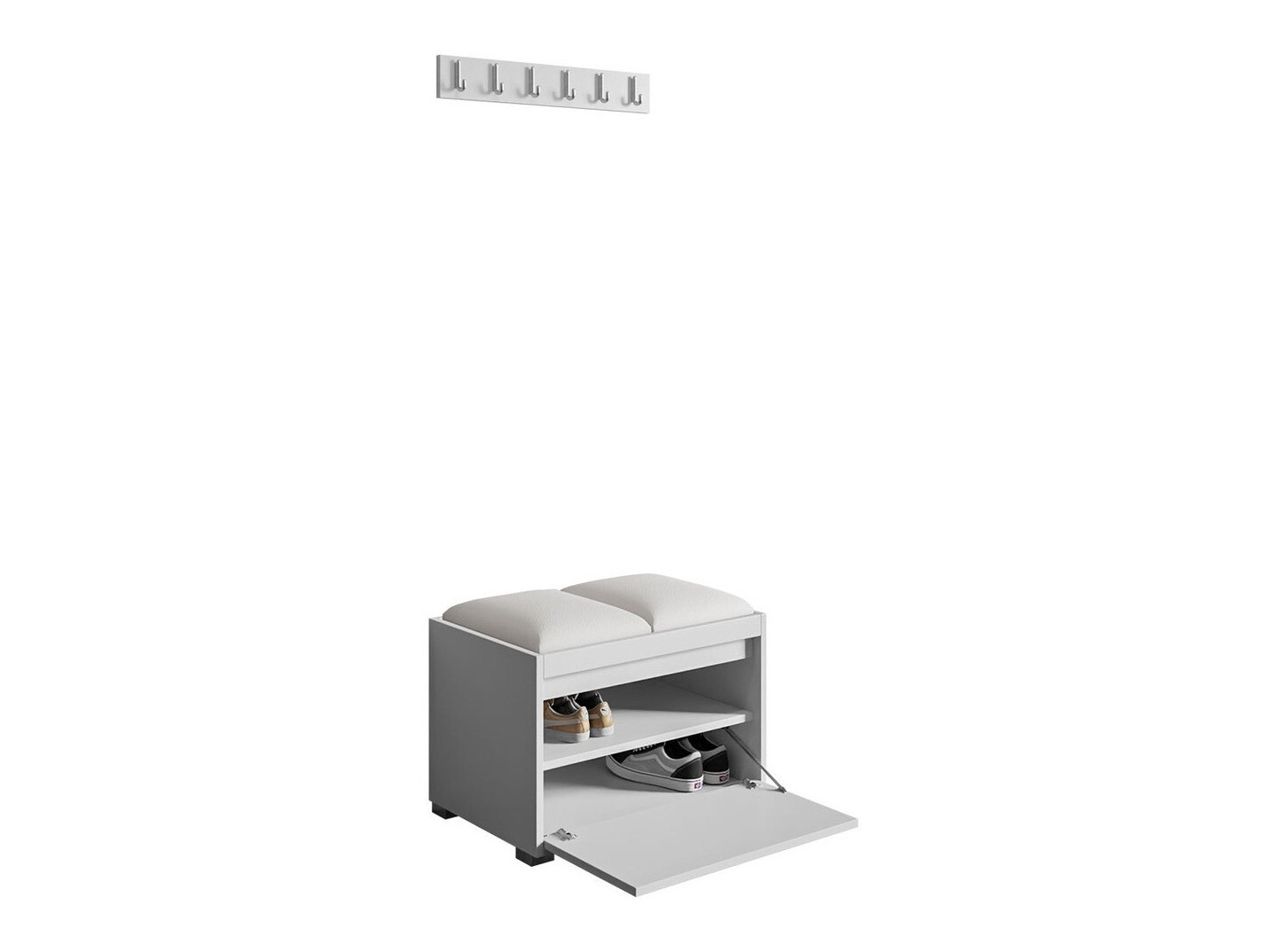 Hallway set Comfivo Pinus VI (White + Soft 017)