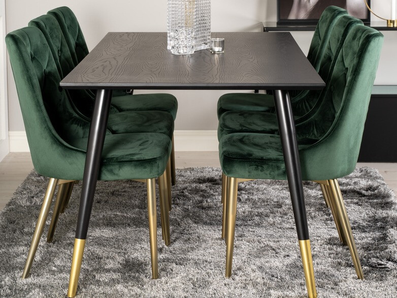 Chair Dallas 203 (Green + golden)