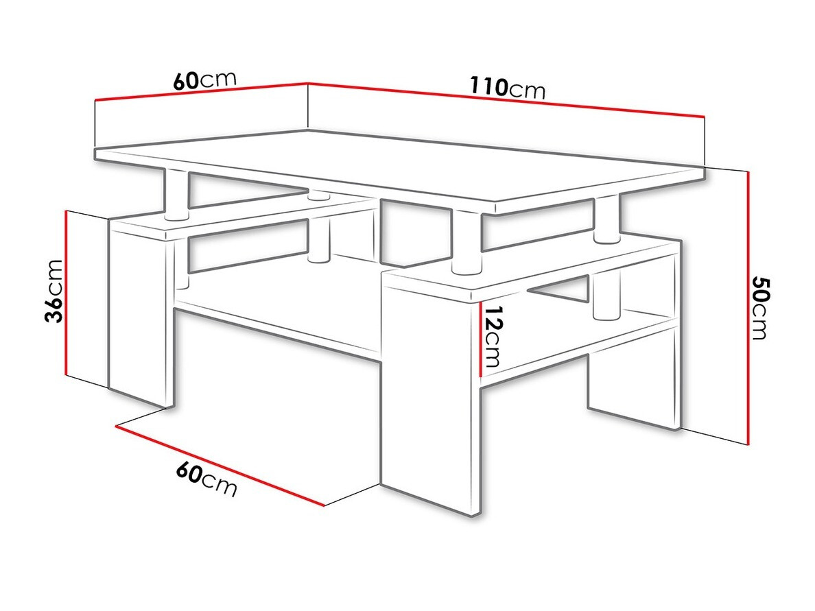 Coffee table Fortunal (Sonoma oak)
